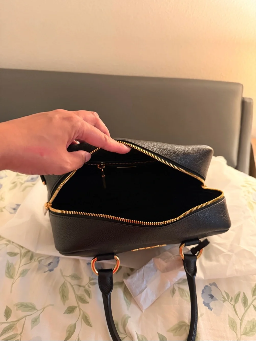 Prada black saffiano